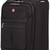 SwissGear 4010 Softside Luggage with Spinner Wheels, Black, Carry-On 18-Inch