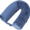Brookstone Free-Form Memory Foam Twist Travel Pillow Adjustable, Roll Pillow for Neck, Chin, Lumbar, and Leg Support, Size One Size, Blue