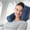 Brookstone Free-Form Memory Foam Twist Travel Pillow Adjustable, Roll Pillow for Neck, Chin, Lumbar, and Leg Support, Size One Size, Blue - Image 4