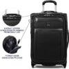 Travelpro Platinum Elite Softside Expandable Carry on Luggage, 2 Wheel Upright Suitcase, USB Port, Men and Women, Shadow Black, Carry On 22-Inch - Image 3