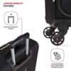 SwissGear 4010 Softside Luggage with Spinner Wheels, Black, Carry-On 18-Inch - Image 2