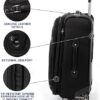 Travelpro Platinum Elite Softside Expandable Carry on Luggage, 2 Wheel Upright Suitcase, USB Port, Men and Women, Shadow Black, Carry On 22-Inch - Image 4