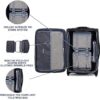 Travelpro Platinum Elite Softside Expandable Carry on Luggage, 2 Wheel Upright Suitcase, USB Port, Men and Women, Shadow Black, Carry On 22-Inch - Image 5