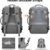 Bagsure Travel Backpack, 42L Carry on Luggage, Flight Approved Expandable Backpack, Laptop Backpack, Hidden Shoulder Straps Weekender Bags for Women Men, Suitcase with Packing Cubes and Shoe Pocket - Image 4