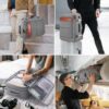 Bagsure Travel Backpack, 42L Carry on Luggage, Flight Approved Expandable Backpack, Laptop Backpack, Hidden Shoulder Straps Weekender Bags for Women Men, Suitcase with Packing Cubes and Shoe Pocket - Image 7