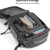 tomtoc Travel Backpack 40L, TSA Friendly Flight Approved Carry-on Luggage Hand Backpack, Water-resistant Lightweight Business Rucksack, Durable Large Weekender Bag Daypack Fits 17.3 Inch Laptop - Image 2