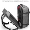 tomtoc Travel Backpack 40L, TSA Friendly Flight Approved Carry-on Luggage Hand Backpack, Water-resistant Lightweight Business Rucksack, Durable Large Weekender Bag Daypack Fits 17.3 Inch Laptop - Image 3