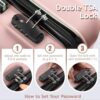 Karl home 4 Piece Luggage Sets, Travel Suitcase, Large Capacity Lightweight Luggage Sets with TSA Lock & Spinner Wheels, for Business, Travel, School Starts (16"/20"/24"/28"), Rose Gold - Image 2