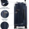Travelpro Platinum Elite Hardside Expandable Carry on Luggage, 8 Wheel Spinner, TSA Lock, Hard Shell Polycarbonate Suitcase, True Navy Blue, Carry on 21-Inch - Image 3